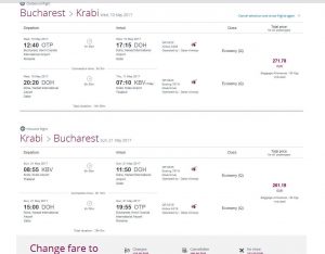 Zbor QATAR Airways Bucuresti - Doha - Krabi Thailanda 38