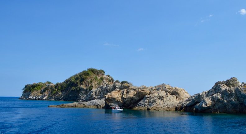Insula Krambousa Thassos apa smarald